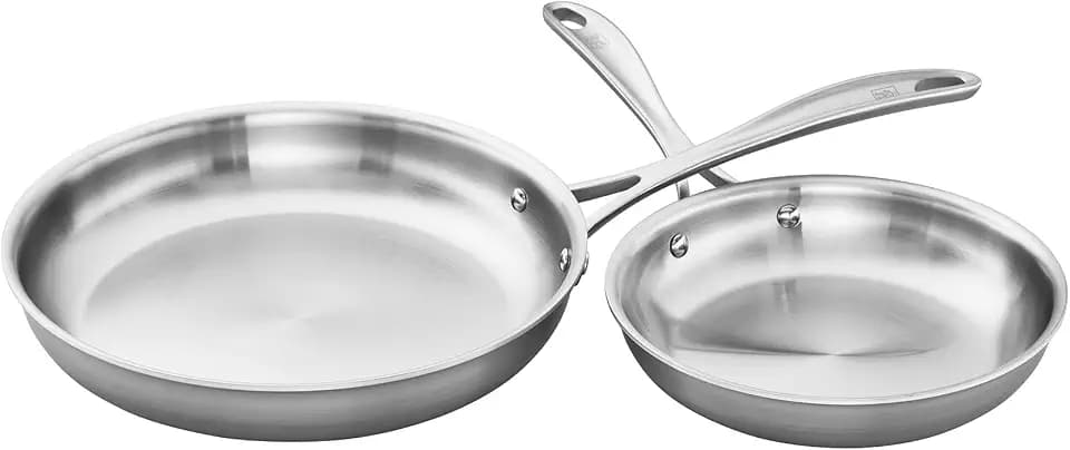 ZWILLING Spirit 2-Pc Stainless Stee Fry Pan Set, Oven Safe Up To 500°F