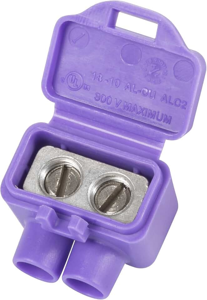 King Innovation 95025 AlumiConn Wire Connector, 25 pk, Purple, Count