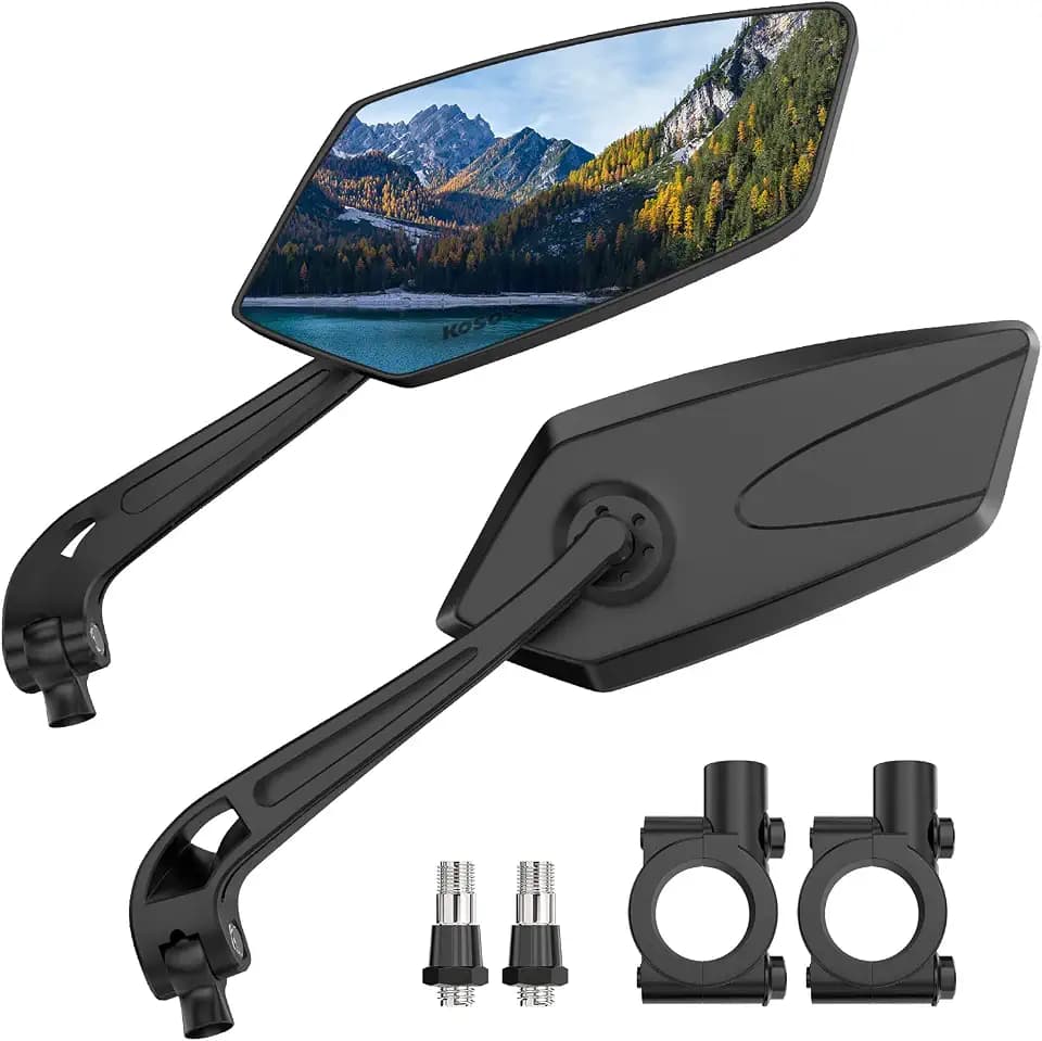 2 Pack Bike Mirror Handlebar Mount, Adjustable Bicycle Mirrors for eBike