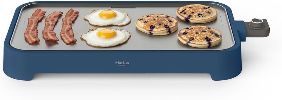 Martha Stewart 12"x 22" XL Electric Griddle, Ceramic Nonstick Flat Top