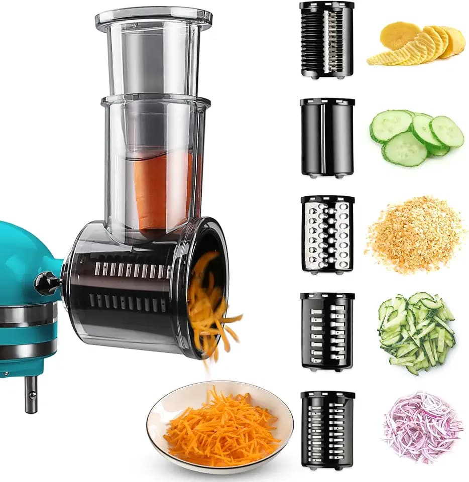 Stainless Steel Slicer Shredder Attachments for KitchenAid Stand Mixers