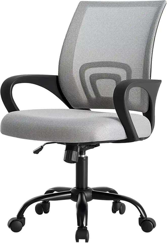 DUMOS Ergonomic Office Chair, Lumbar Support Mesh Desk Chair