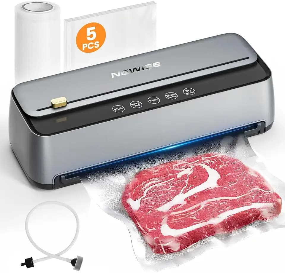 Newise Vacuum Sealer for Food, 85Kpa Food Saver Vacuum Sealer Machine