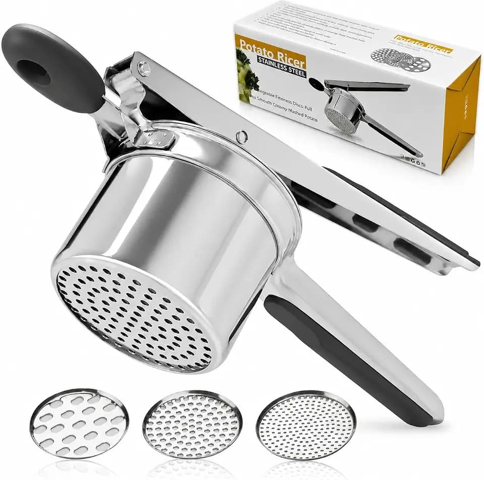 Potato Ricer Potato Masher Spaetzle Maker Potato Press for Kitchen