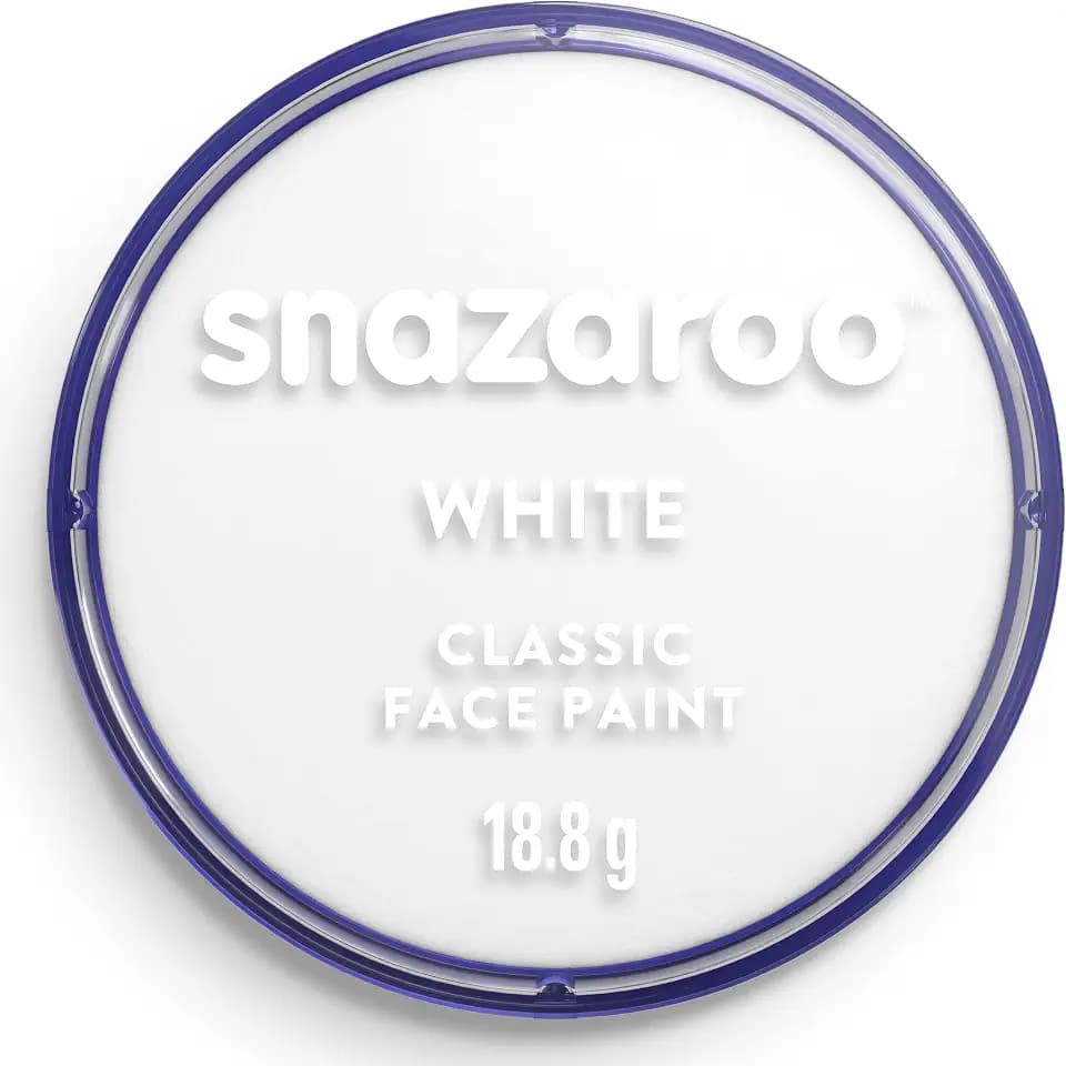 Snazaroo Classic Face and Body Paint, 18.8g Pot, White