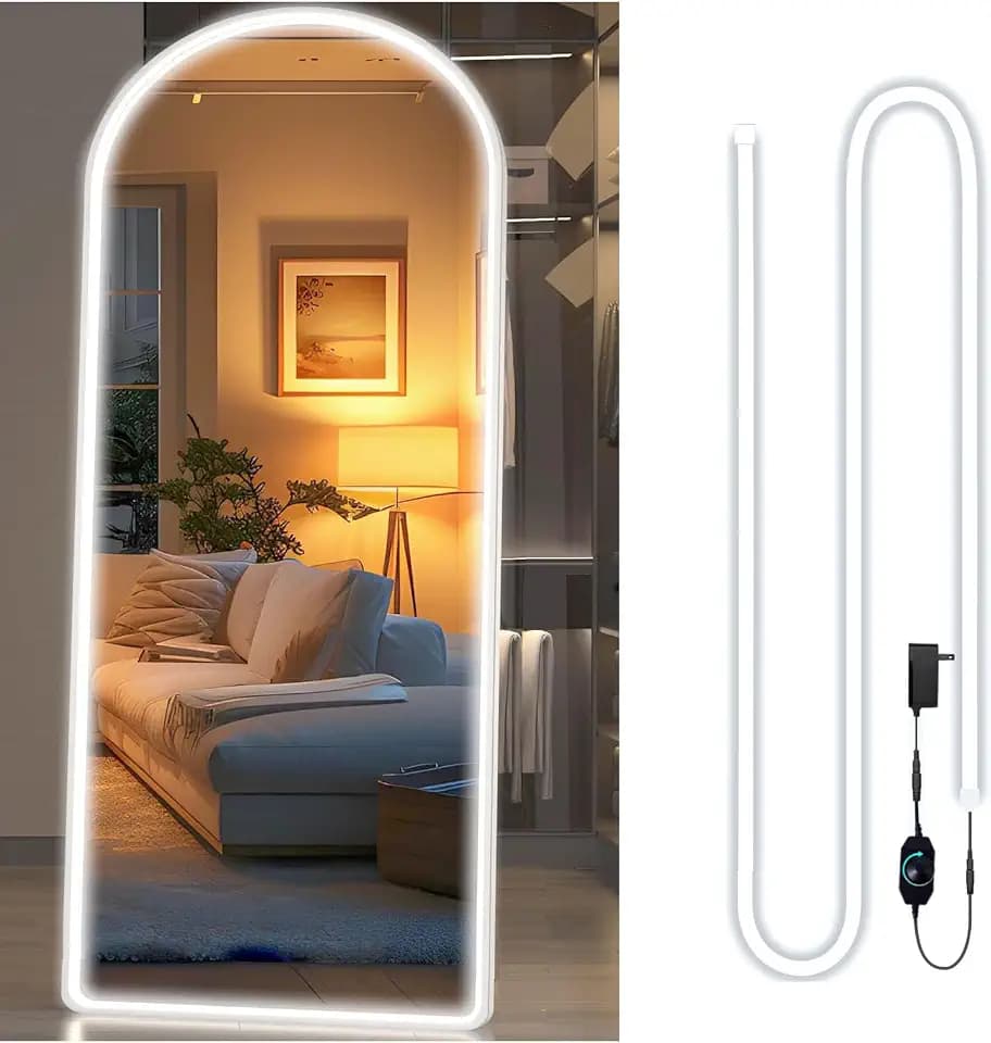 Lights for Mirror,Waterproof 10ft/3M 360 White LEDs Make-up Vanity Mirror Light for Vanity Makeup Table Set,Led Lights for Mirror with Dimmer and Power Supply,Mirror Not Included
