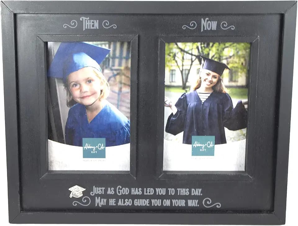 Abbey & CA Gift Graduation Then & Now Frame W/ Easel & Hanger
