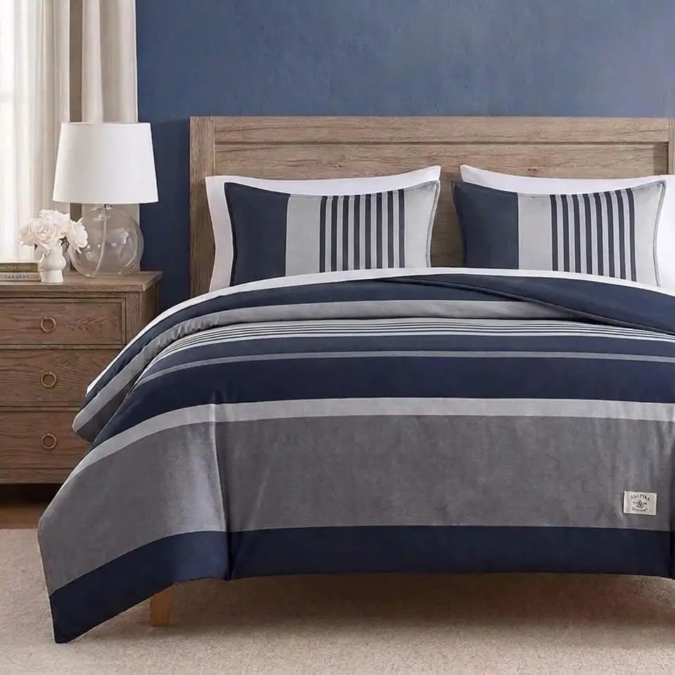 Nautica - Twin Duvet Cover Set with Sham, Lightweight Bedding