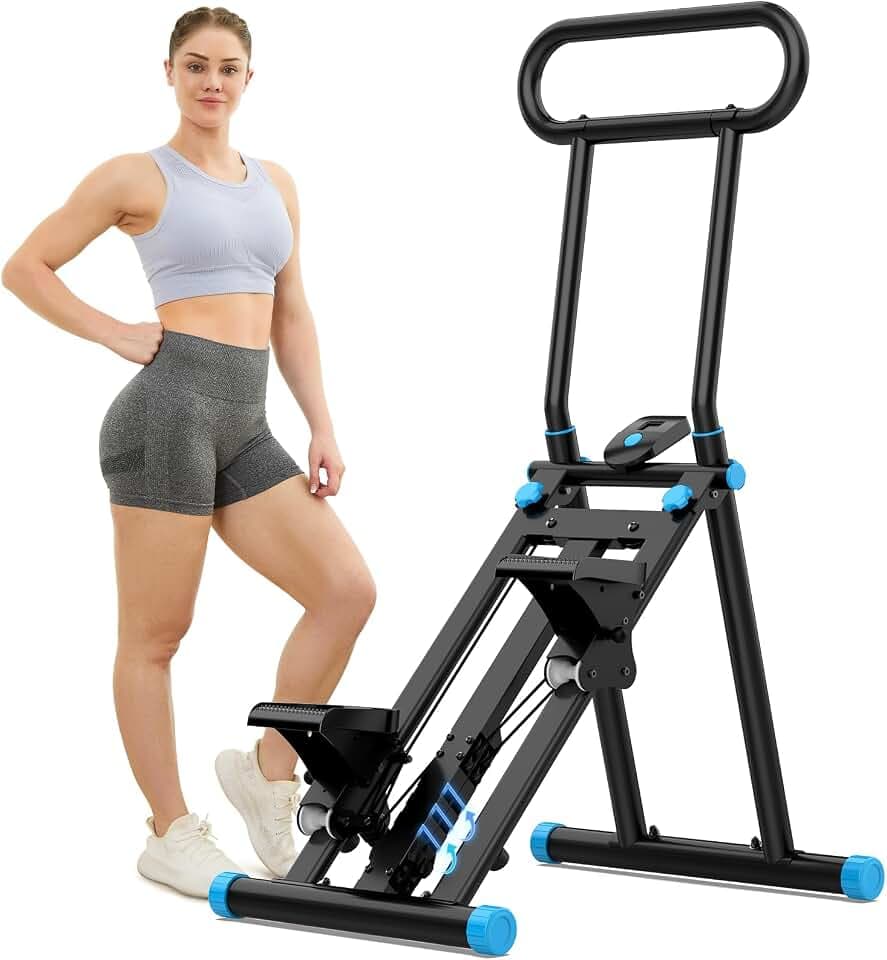 HXD-ERGO Stair Stepper for Home with 6 Adjustable Resistance for Full Body