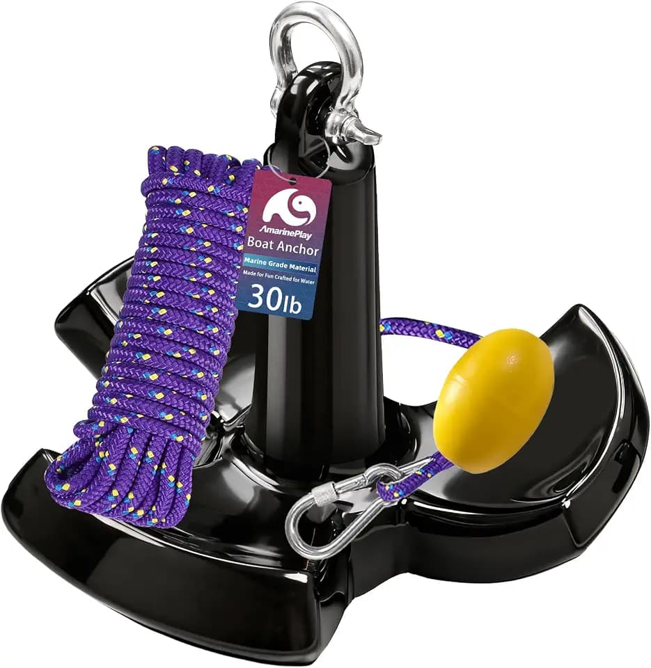 River Anchor Kit,8-30lbs Boat River Anchor for Jon Boat Pontoon Bass Kayak