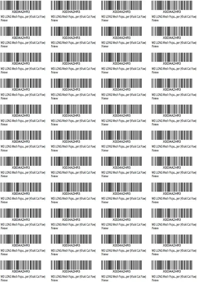 Amazon FBA Label (100 Sheets,4400 Labels) 44-up Labels 48.5x25.4 mm on A4 White Self Adhesive Shipping Mailing Stickers for Laser/Inkjet Printer,Meets Amazons FBA Requirement