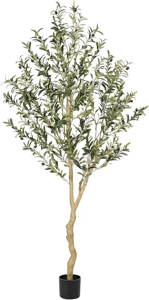 Realead Faux Olive Tree 6ft - Realistic Olive Trees Artificial Indoor