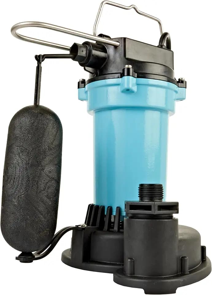 Little Giant 5.5-ASPA 115V, 1/4 HP Aluminum Automatic Sump Pump, 10' Cord
