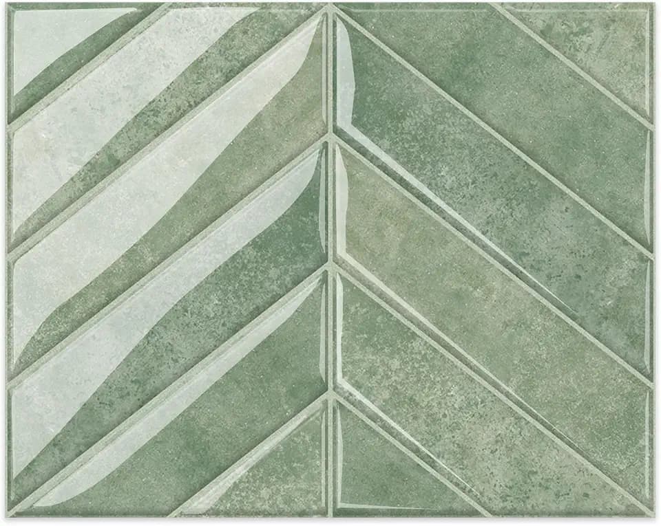 10 Sheets Thicker Design Peel and Stick Backsplash, 3D Self Adhesive Peel and Stick Wall Tile Backsplash for Kitchen, Bathroom, 11.4"x9.1", Light Green