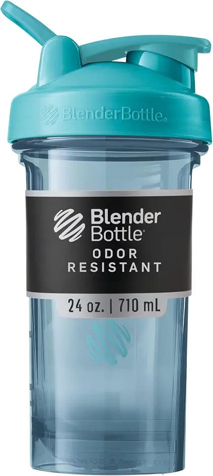BlenderBottle ProSeries Tritan Shaker Bottle 24 oz Cerulean Blue