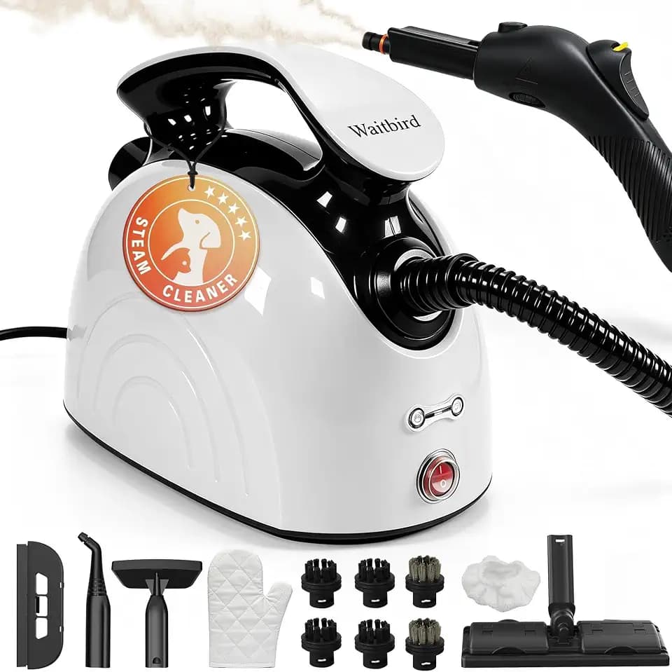 Waitbird Multi-Purpose Steam Cleaner, 4.5Bar 300°F Steamer for Tile & Grout