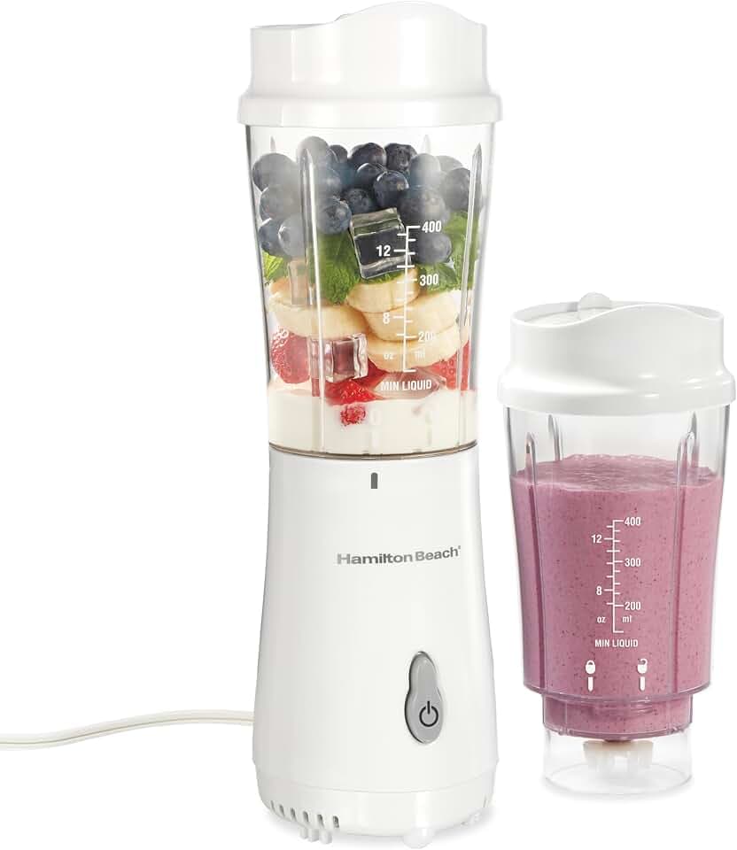 Hamilton Beach Portable Blender for Smoothies With 14 oz. Travel Jar