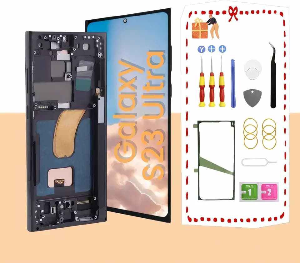 OLED for Samsung Galaxy S23 Ultra 5G Screen Replacement with Fingerprint