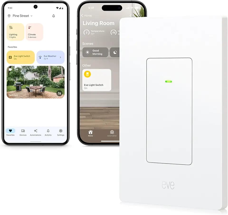 Eve Light Switch (Matter) – Smart Wall Switch