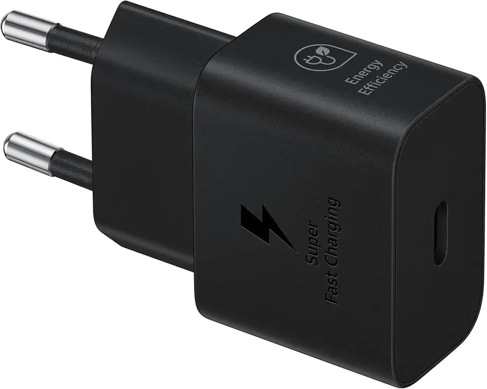 Samsung Schnellladeadapter, Energieeffizientes Ladegerät, USB-C, 25 Watt, Schwarz, EP-T2510N