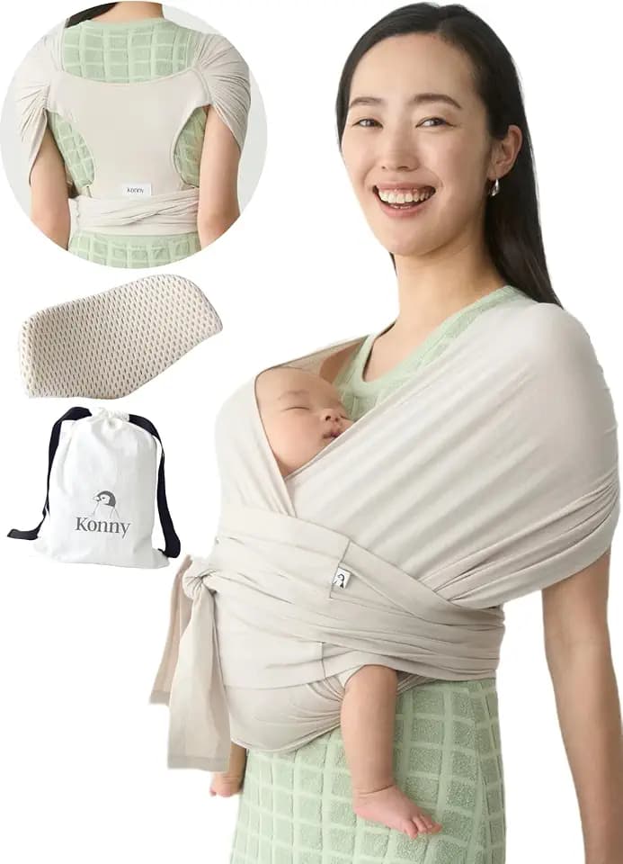 Konny Baby Wrap Carrier Flex SoftBreeze for Newborn Baby Sling Carrier