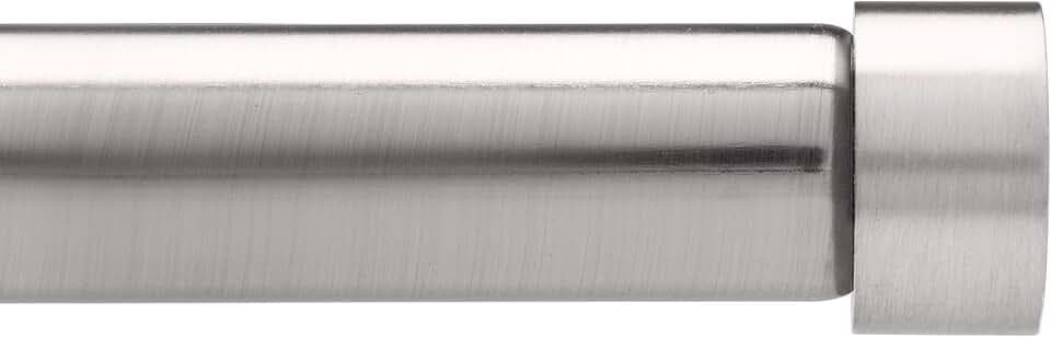 Umbra Cappa Adjustable Curtain Rod, Heavy Duty 1-1/4 Inch Diameter, 36 to 72 Inches, Nickel