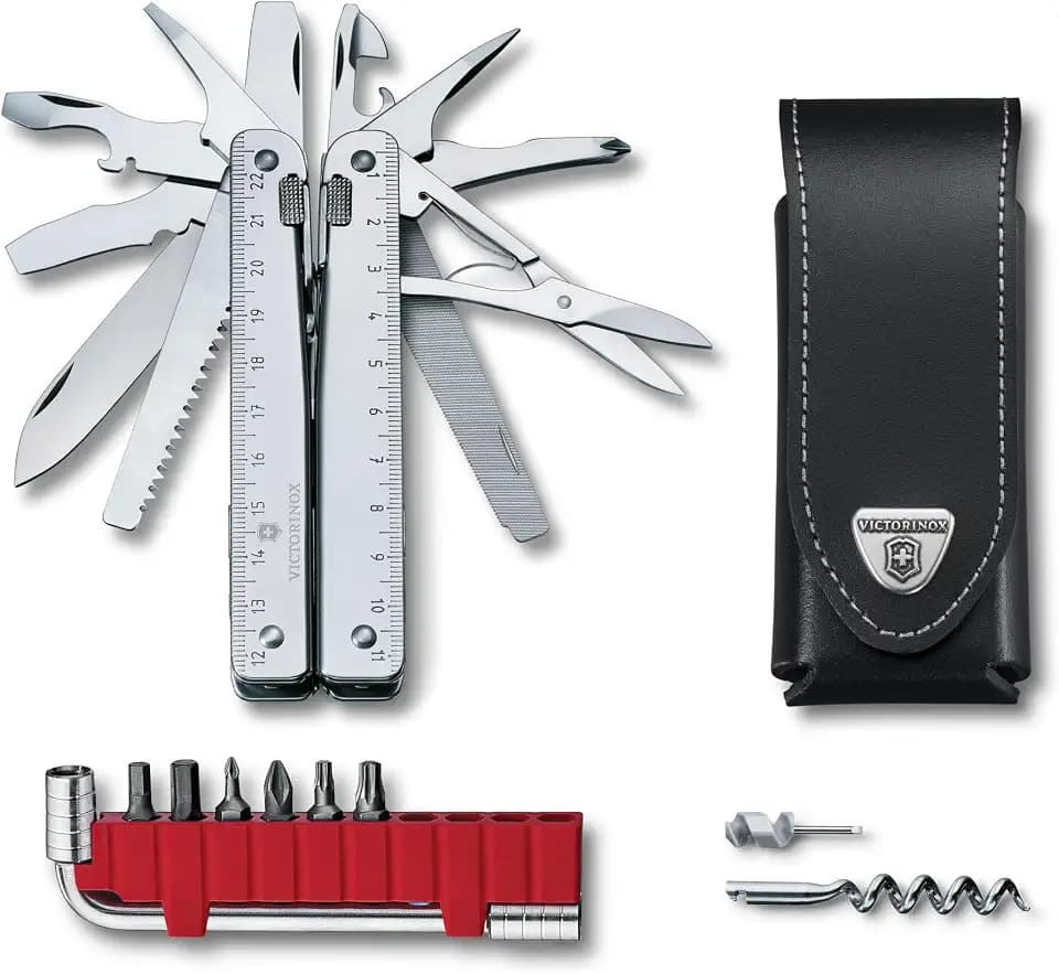 Victorinox Swiss Tool X Plus Ratchet, 35 Function Multi-Tool - Silver