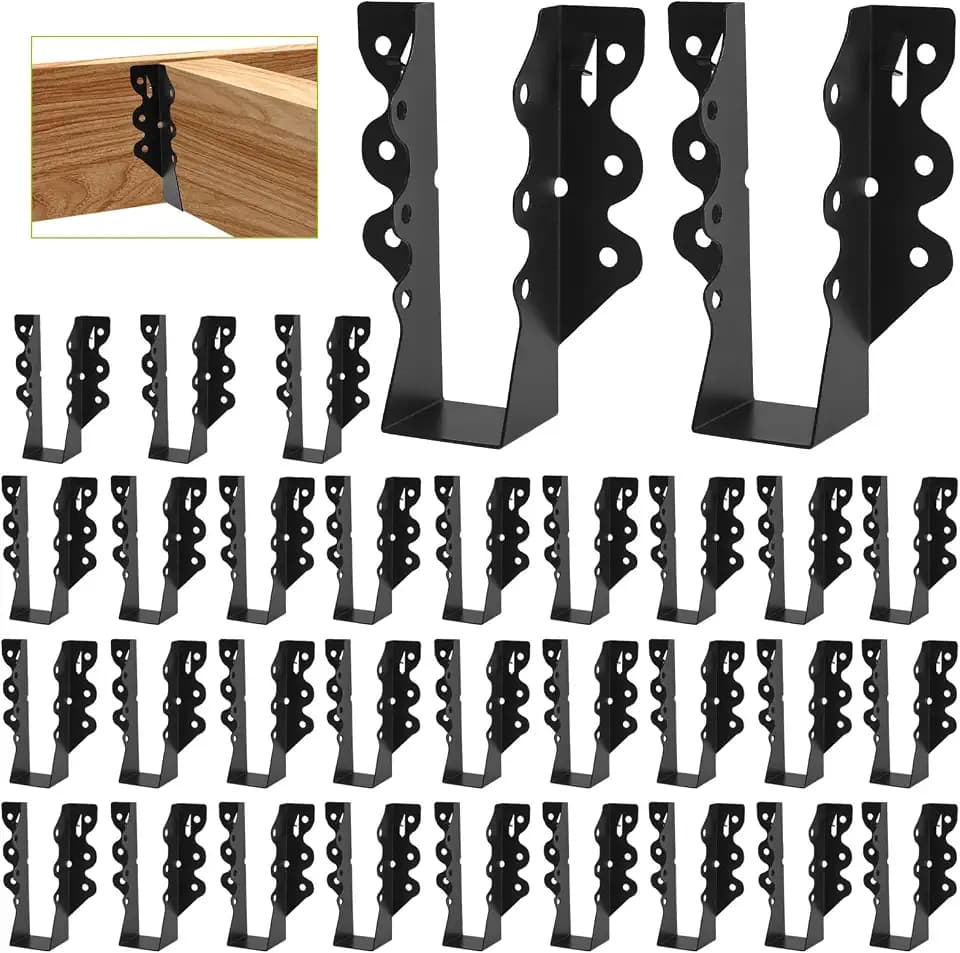 32 Pack 2x6 Joist Hanger Face Mount 20 Gauge Steel Truss Lumber Bracket