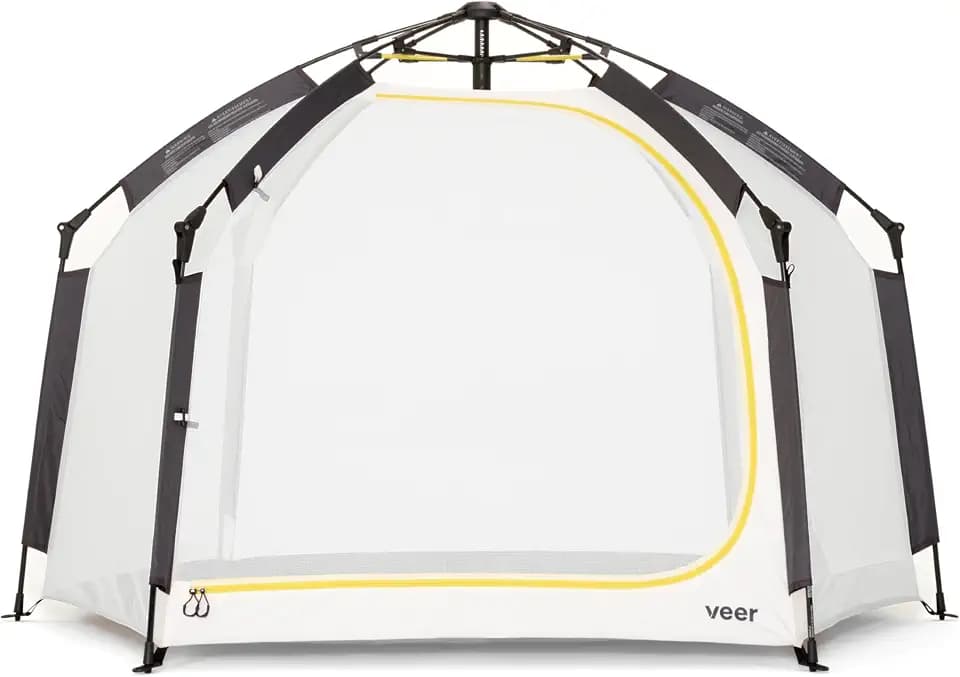 Veer Basecamp XL | JPMA Certified Portable Pop Up Play Yard/Play Pen for Babies, Toddlers and Kids | Indoor and Outdoor Use | Shade Canopy | Keeps Bugs Out | Playard Safety Certified