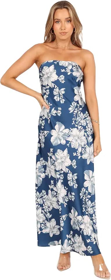 Petal & Pup Women's Gemma Strapless Maxi Dress