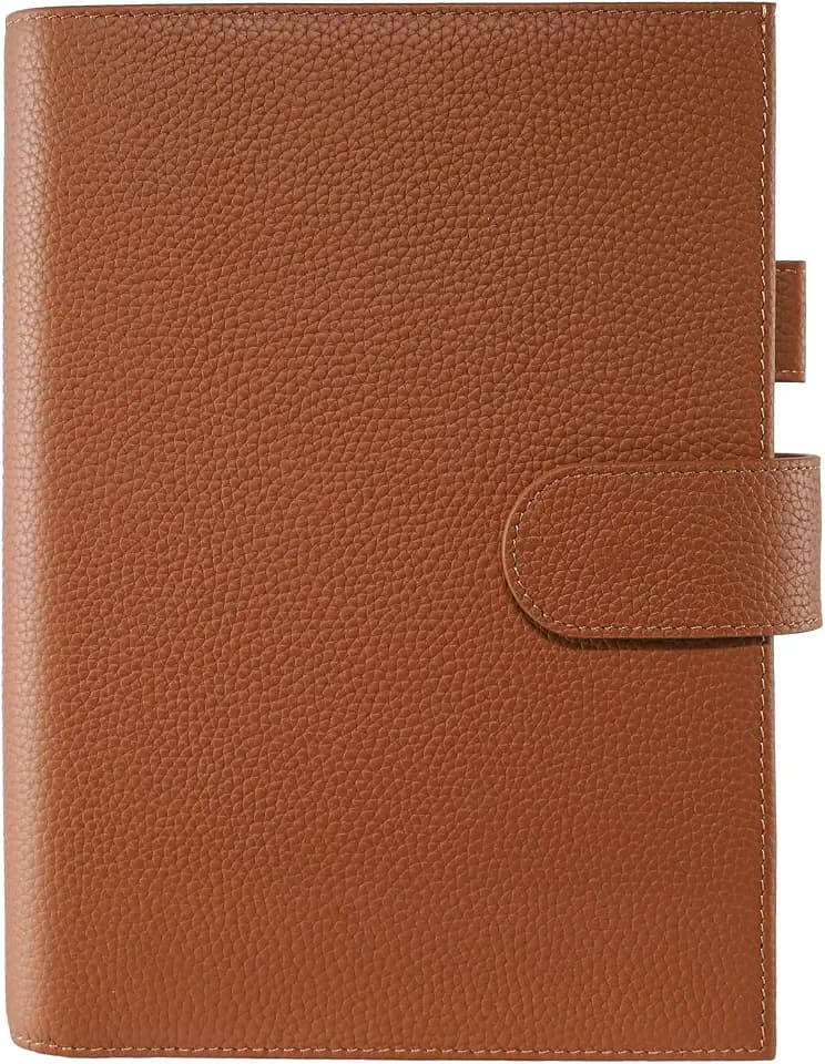 Leather A5 Planner Cover Fits Hobonichi Cousin, Midori & Stalogy