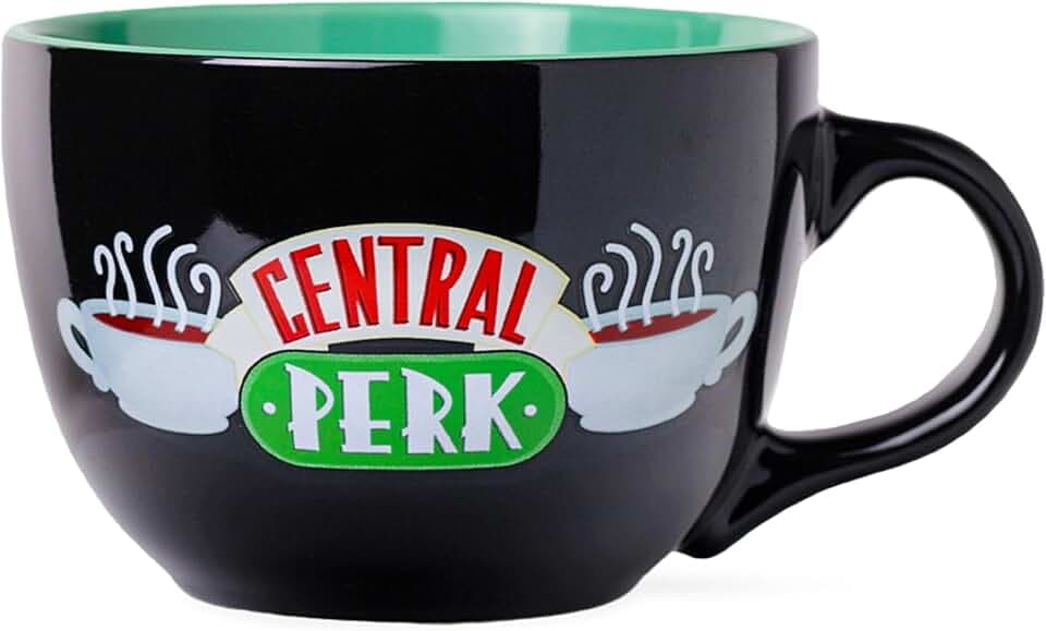 Silver Buffalo FRIENDS Central Perk, Ceramic Soup Mug, 24oz