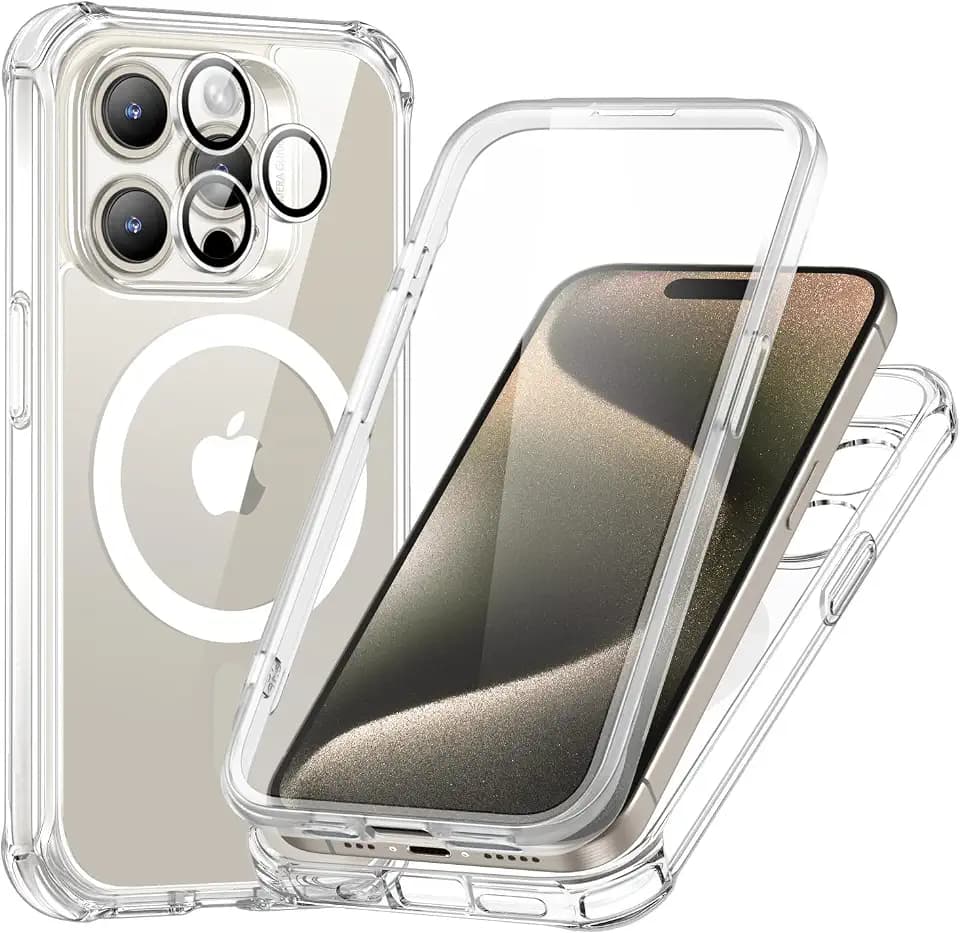 ESR for iPhone 15 Pro Case with Screen Protector, Clear