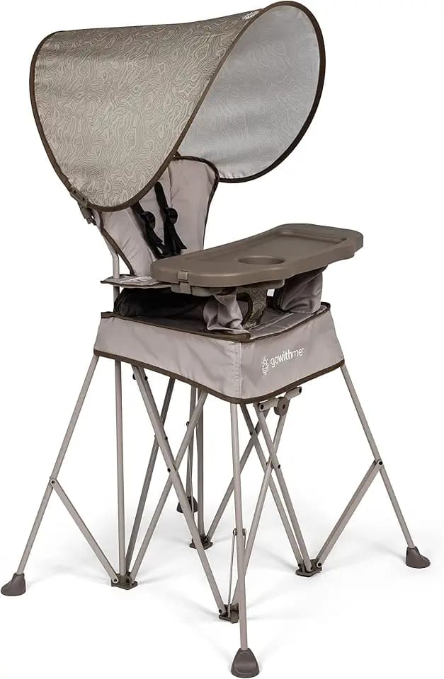 Baby Delight Go with Me Uplift Deluxe Portable High Chair, Sandstone