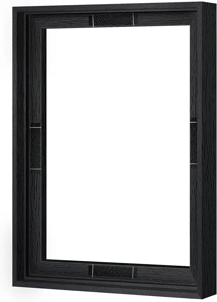Abtgt Canvas Floating 12x16 Frame with 0.9" Deep, Black, With Adhesive
