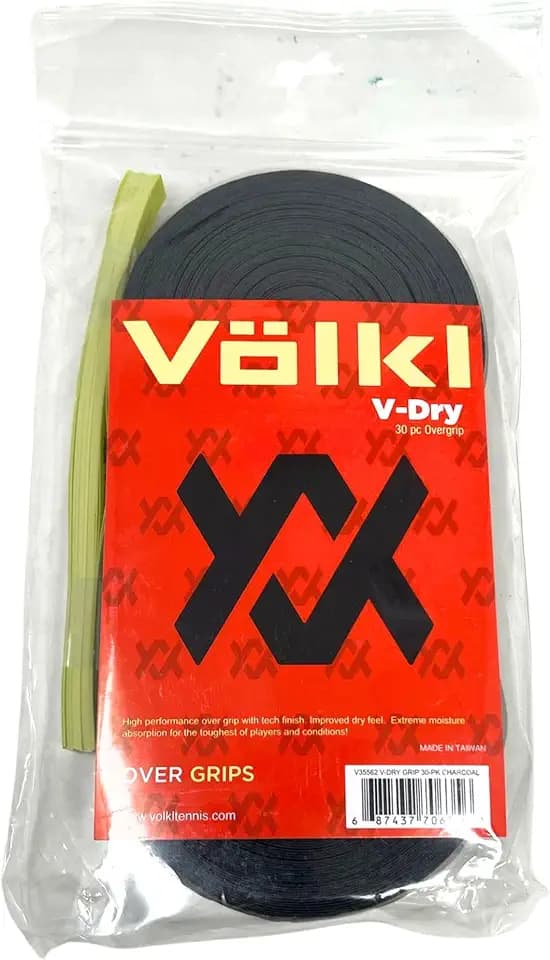 Völkl V-Dry Overgrip | Tennis, Pickleball & Squash Racquet Overgrip | Dry-Touch, Sweat-Absorbing Grip Tape