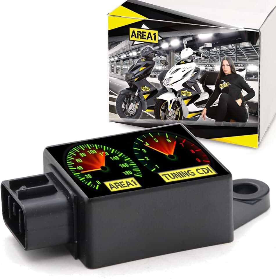 Offene Tuning CDI UCE Zündbox/Zündeinheit für 50ccm 2-Takt kompatibel mit Peugeot Speedfight 2, Speedight 3, Speedfight 4, Jetforce C-Tech, Vivacity, Elystar Advantage, Elyseo, Ludix Blaster One Snake