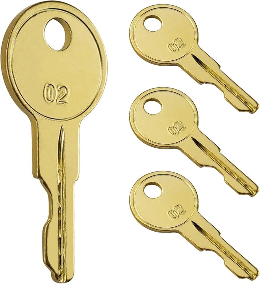 B02 Keys for Tool Chest and Cabinet Locks Fits Hus-ky Tool Box Home De-pot Hud-son De-walt Toolboxes 4 Pack