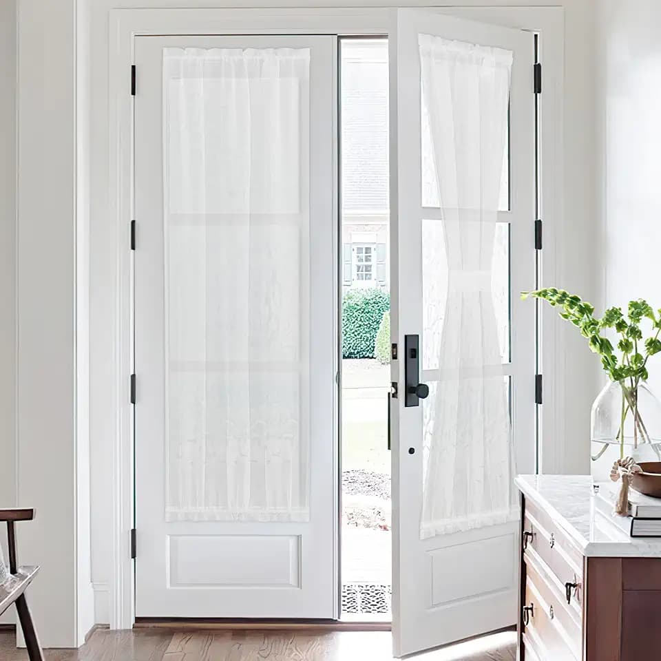 NICETOWN 2 Panels Sidelight Curtains for Front French Door