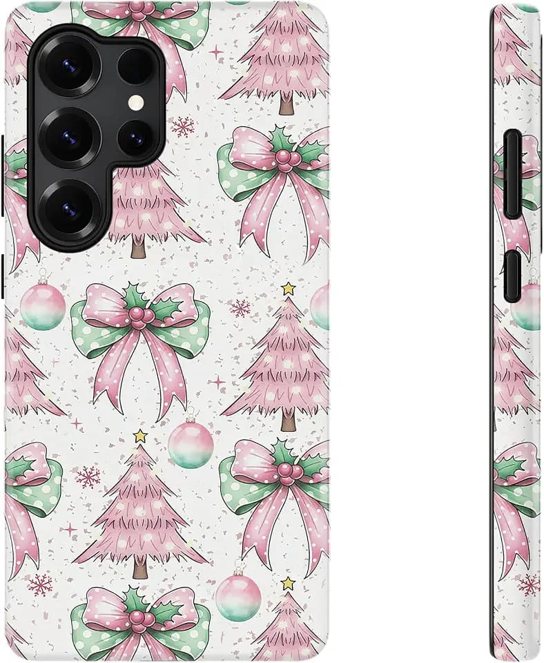 DEENAKIN for Samsung Galaxy S24 Ultra Case,Cute Floral,Wireless Charging