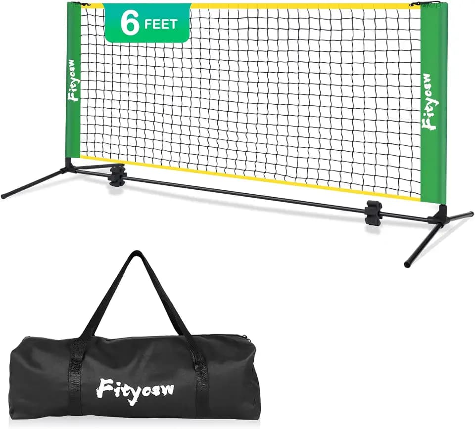 6FT Small Mini Pickleball Net Portable Outdoor Driveway Net,Indoor Dink Practice Net Pickle Ball Training Aid Equipment