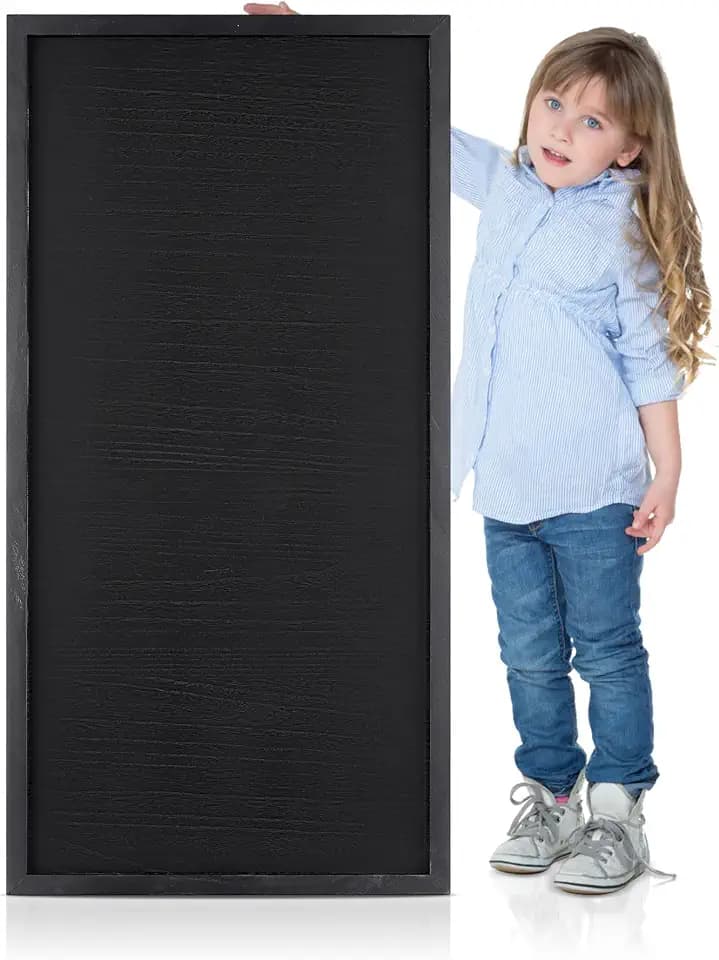 Hanobe 40" Black Wood Ottoman Tray for XX-Large Living Room Serving & Decor