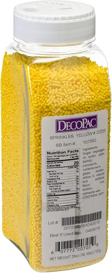 Yellow Sprinkles for Baking | Cake & Cookie Decorating | 26 oz