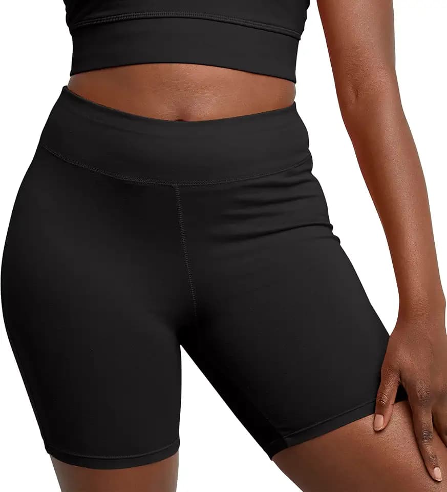 Hanes Women’s Stretch Jersey Bike Shorts, Women’s Cotton Sports Shorts, 7" Inseam
