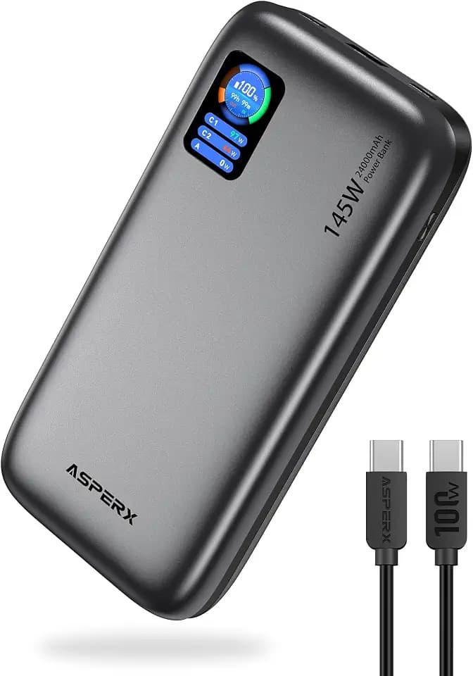 AsperX 100W 24000mAh Laptop Power Bank