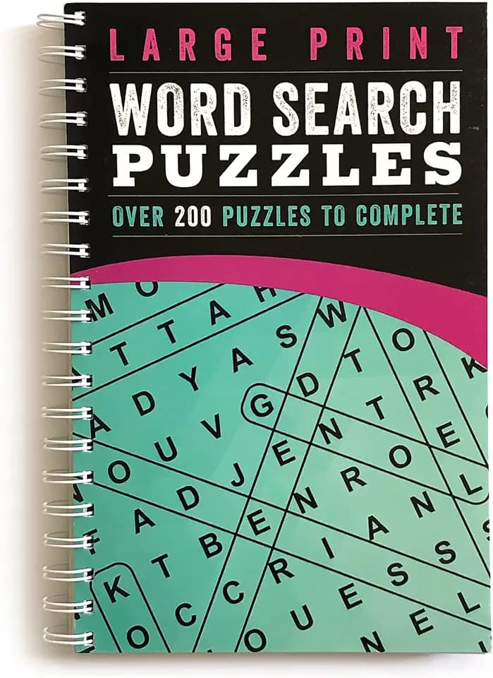 Large Print Word Search Puzzles: Over 200 Puzzles for Adults to Complete with Solutions - Include Spiral Bound / Lay Flat Design and Large to Extra-Large Font for Word Finds (Brain Busters)