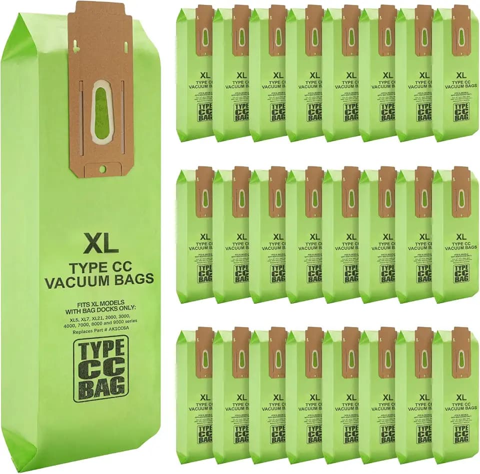 25 Packs Vacuum Bags for Oreck Type CC, Fits All Oreck XL Upright Vacuum