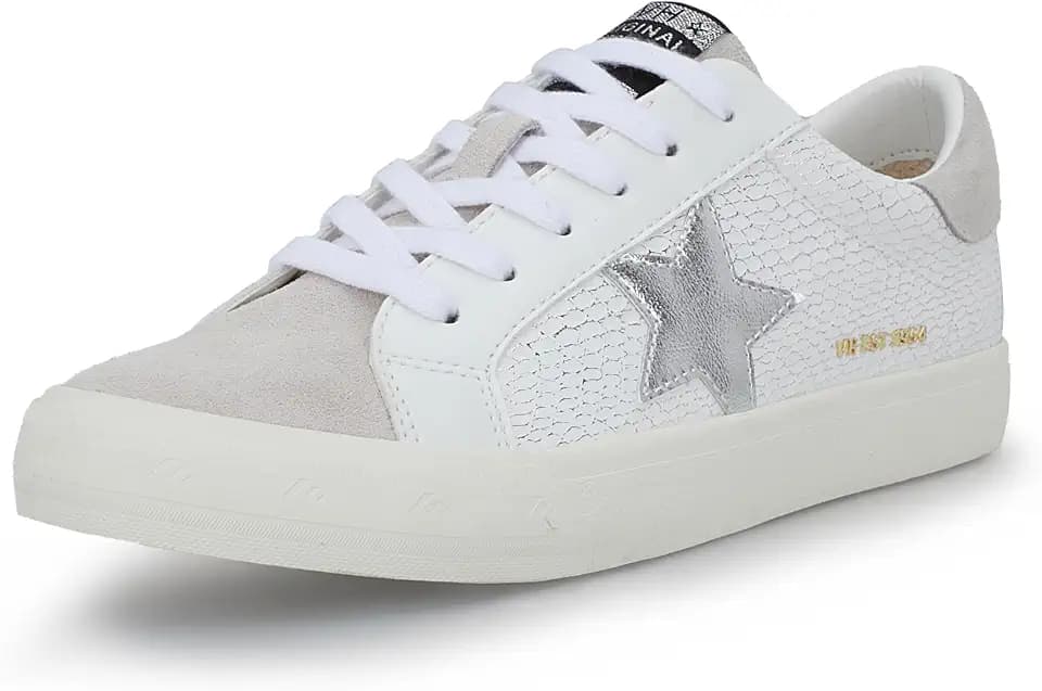 VINTAGE HAVANA Grande Women’s Fashion Sneakers | Star Tennis Shoes Womens | Low Top Slip On | Walking Comfortable Casual