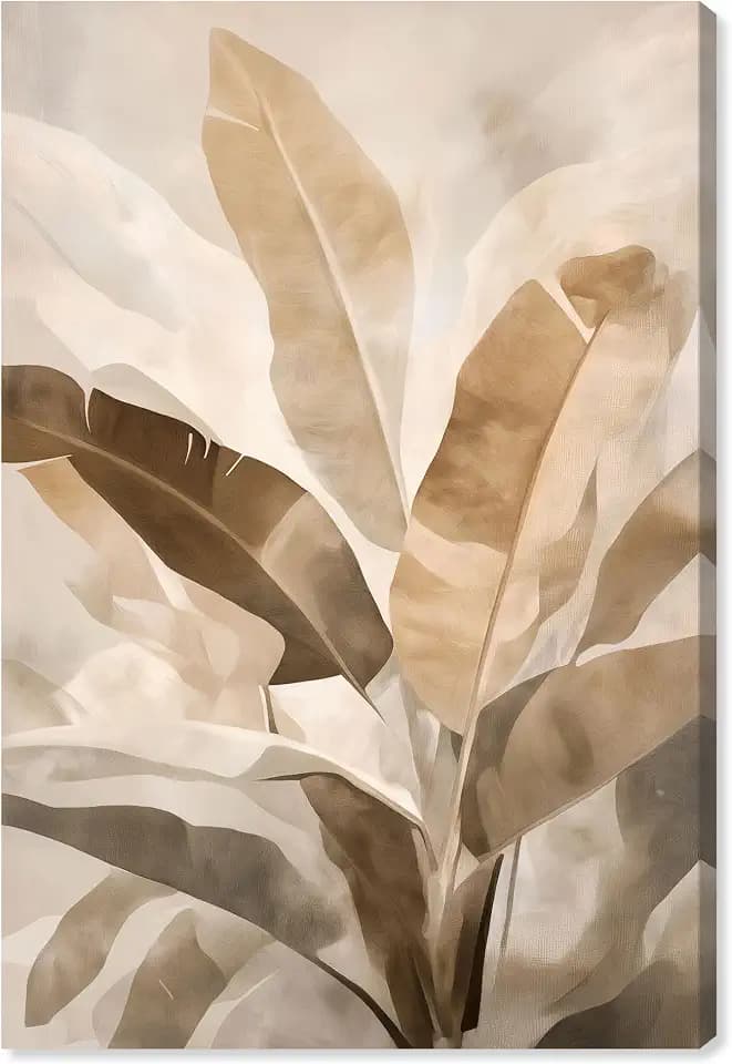 Golden Banana Grove I Canvas Print Boho Natural Art by Art Remedy, Gallery Wrapped, 24 x 36