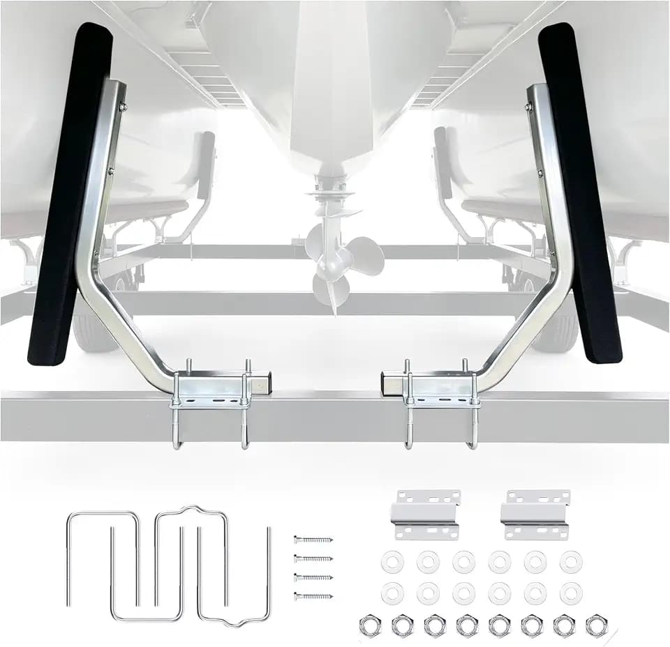 ALMULOO 30" Boat Trailer Guide Posts Brackets, Pontoon, Ski, Fishing Sailbo